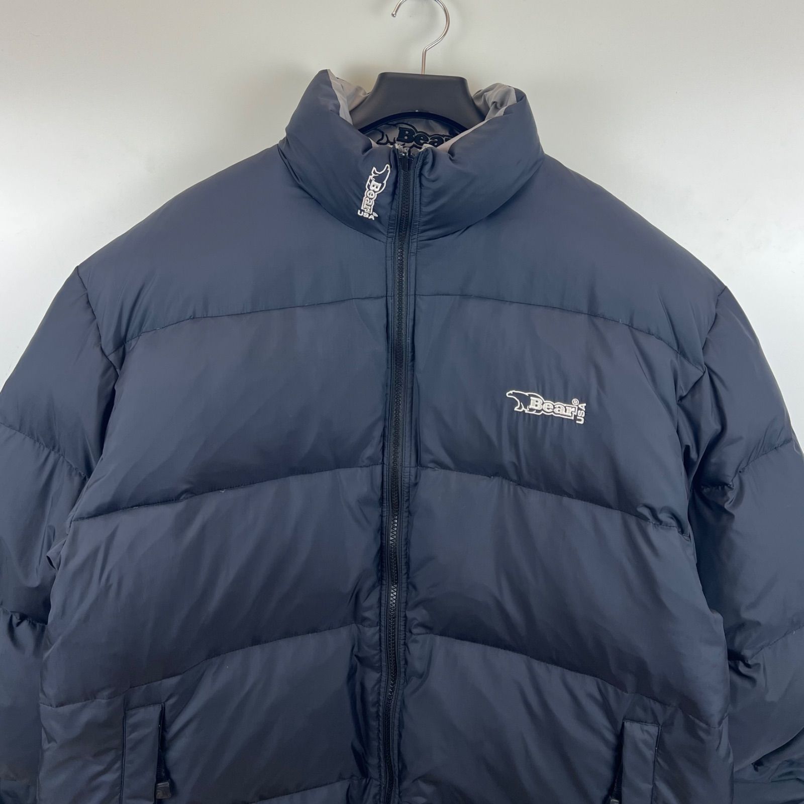 BEAR USA old reversible down jacket XL ベアー リバーシブル