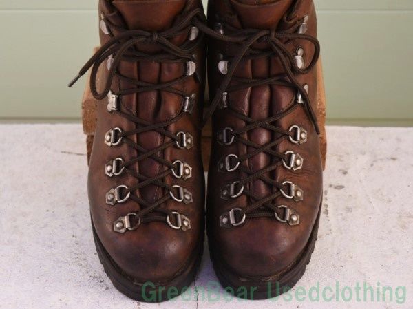 U 169 フランス製 ビンテージ トレッキングブーツ 茶 メンズ 25.5 cmくらい ブーツ ブーティ キッズシューズ