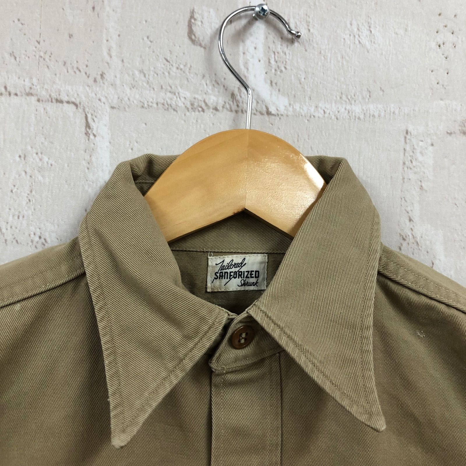 USA 古着 60's Vintage ビンテージワークシャツ チノシャツ 古着