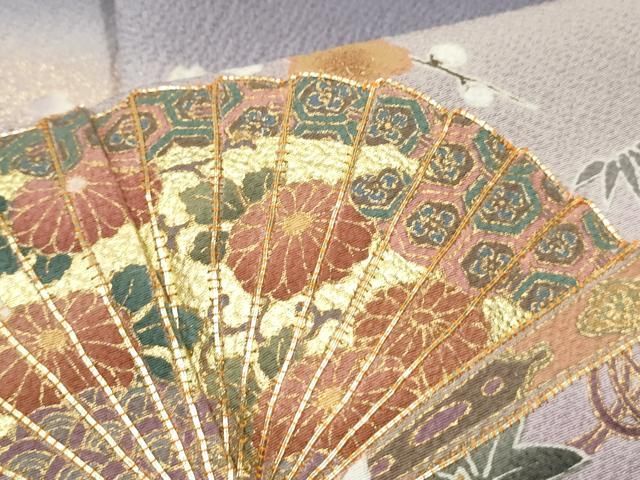 平和屋着物○ブライダルファッションデザイナー・桂由美 訪問着 駒刺繍  