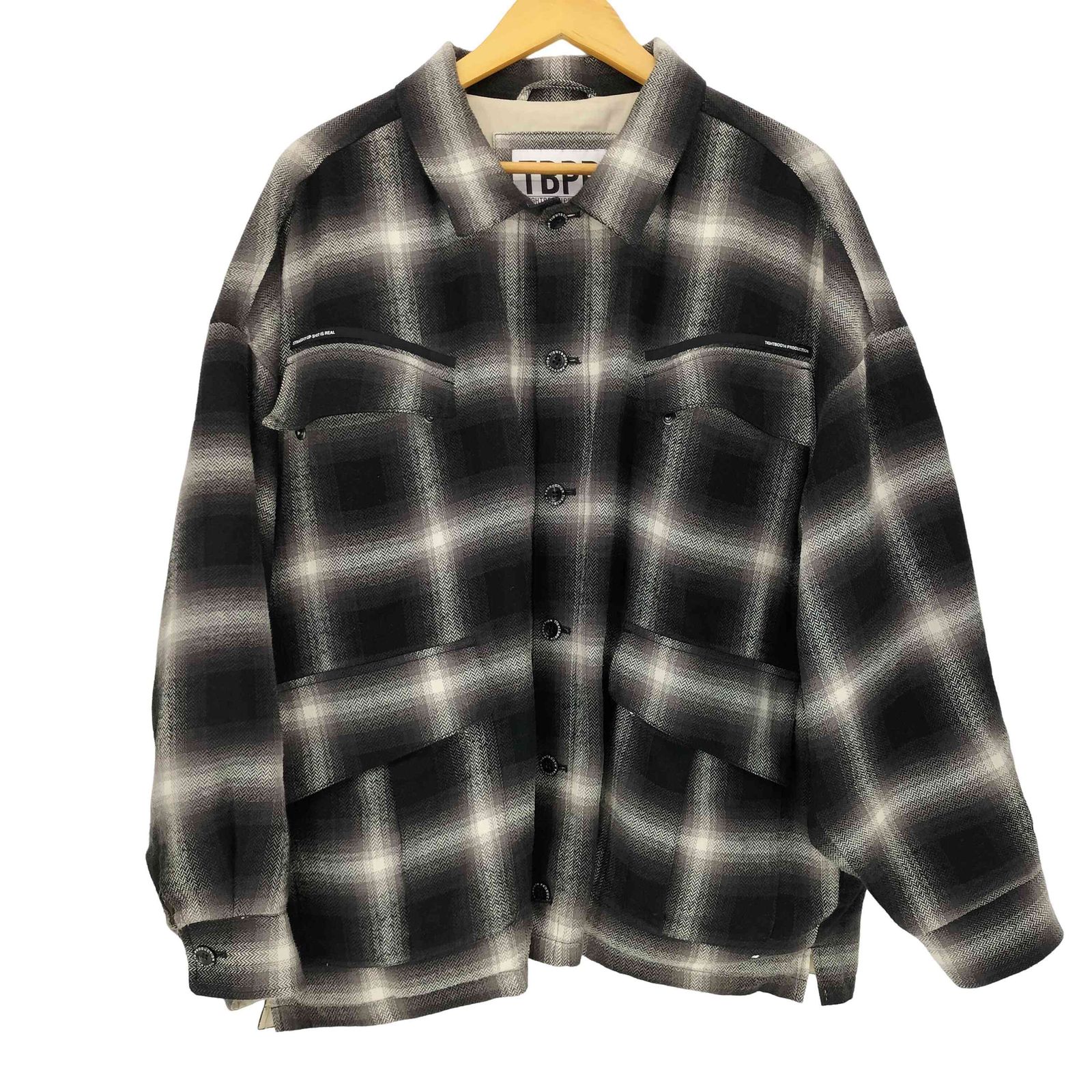 タイトブースプロダクション TBPR TIGHTBOOTH PRODUCTION OMBRE HERRINGBONE JKT メンズ JPN：L 