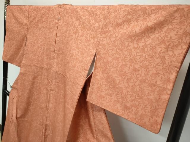 平和屋着物■極上　紋屋井関　御寮織　お召　桐竹鳳凰文　深支子色　逸品　CZAA3105s5 平和屋着物□極上 紋屋井関 御寮織 お召 桐竹鳳凰文 深支子色 逸品