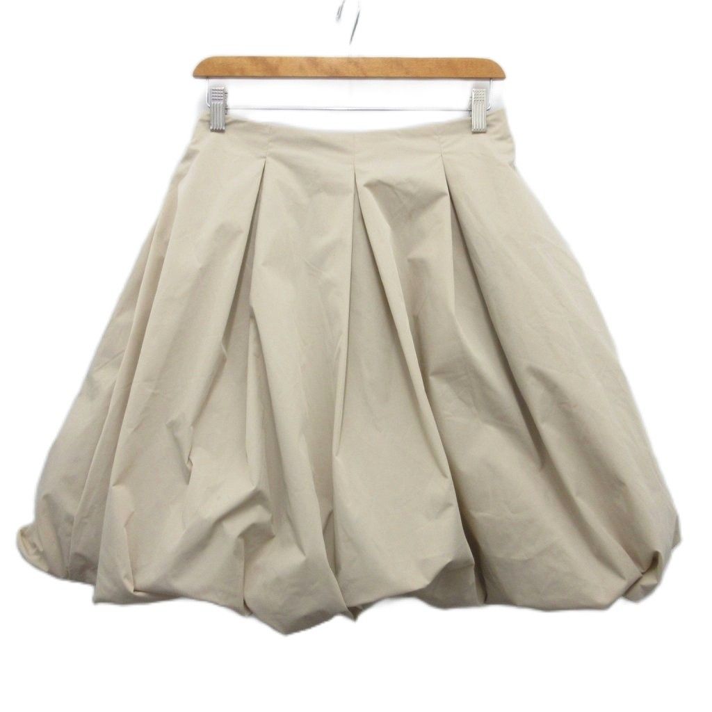 フォクシーニューヨーク FOXEY NEW YORK バルーンスカート ひざ丈 24902-AVAN76 ベージュ 40 約M MET2