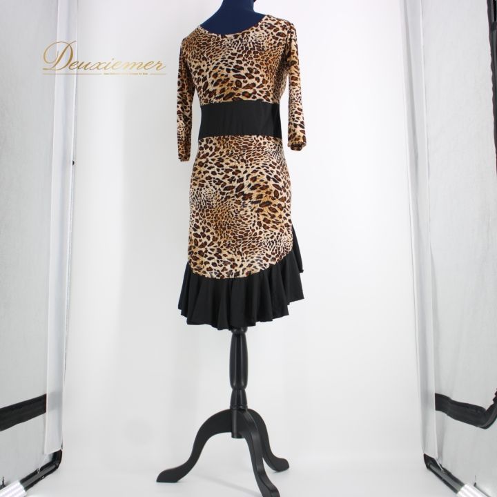 ヒョウ柄社交ダンスドレスHao D ヒョウ柄社交ダンスドレスHao D 【社交