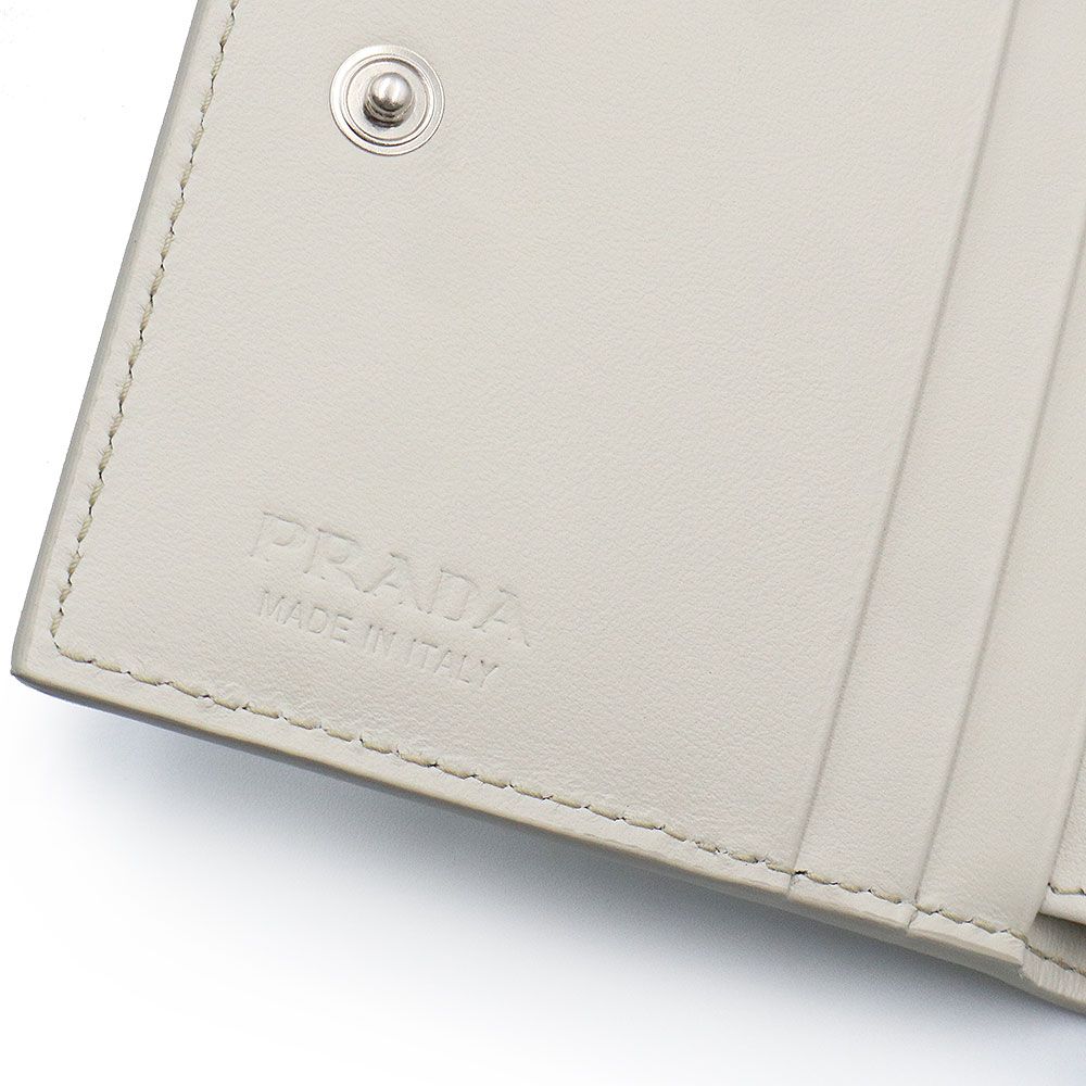 プラダ トライアングル 三角ロゴ 二つ折り財布 ヴィテッロ ダイノ  