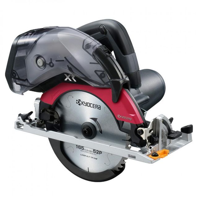 京セラ 旧リョービ 充電式 集じん丸ノコ 18V ノコ刃径165mm DNW11XR 充電器 電池パック ケース付き