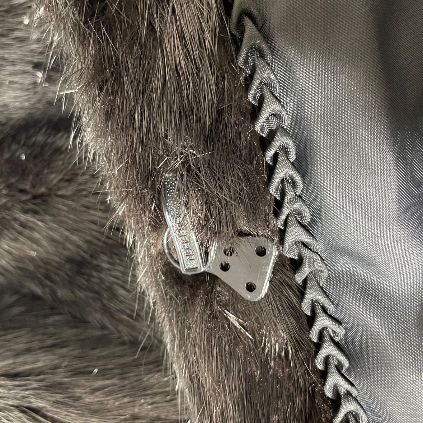 M1016-9-F SAGA MINK サガミンク 銀サガ ファーコート ハーフ丈