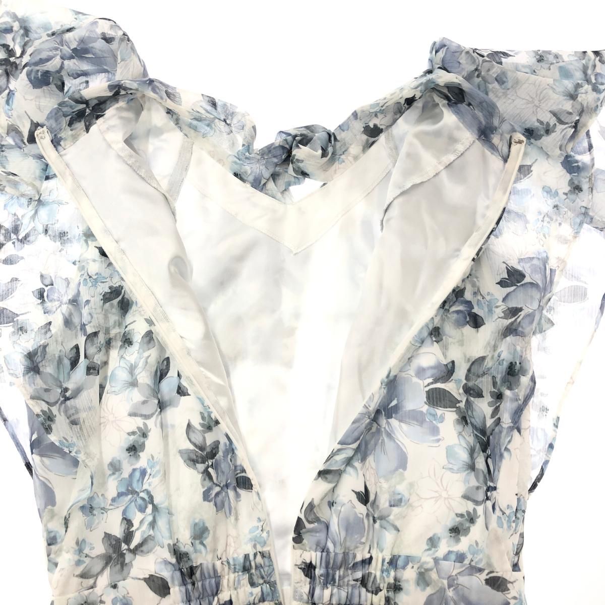 JUSGLITTY ジャスグリッティー 23SS 花柄ボウタイプリーツワンピース