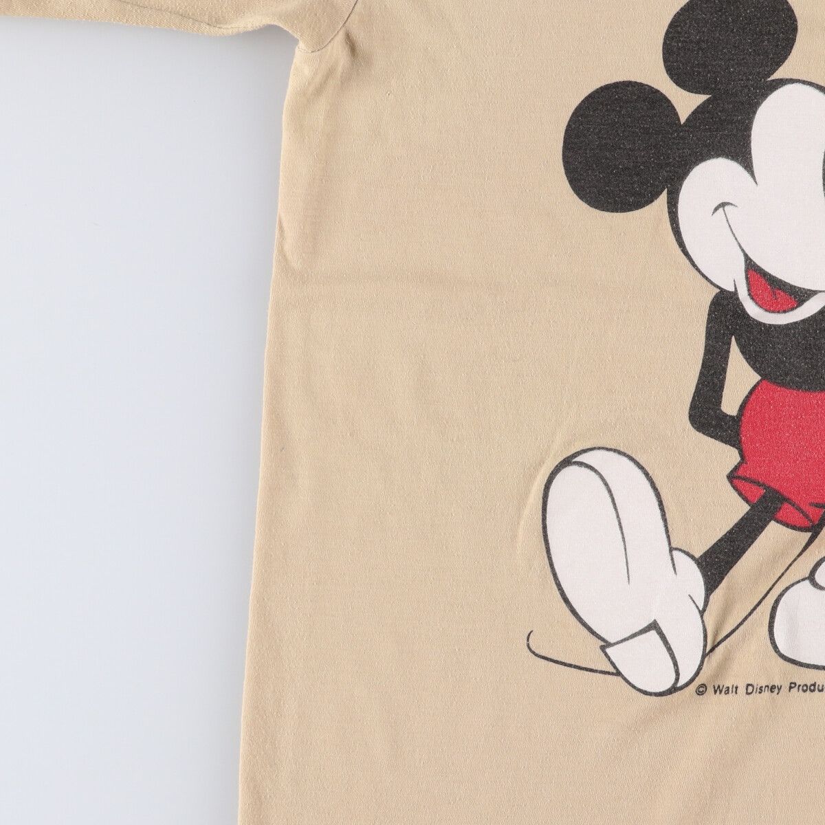 ミッキーマウス キャラクタープリントTシャツ