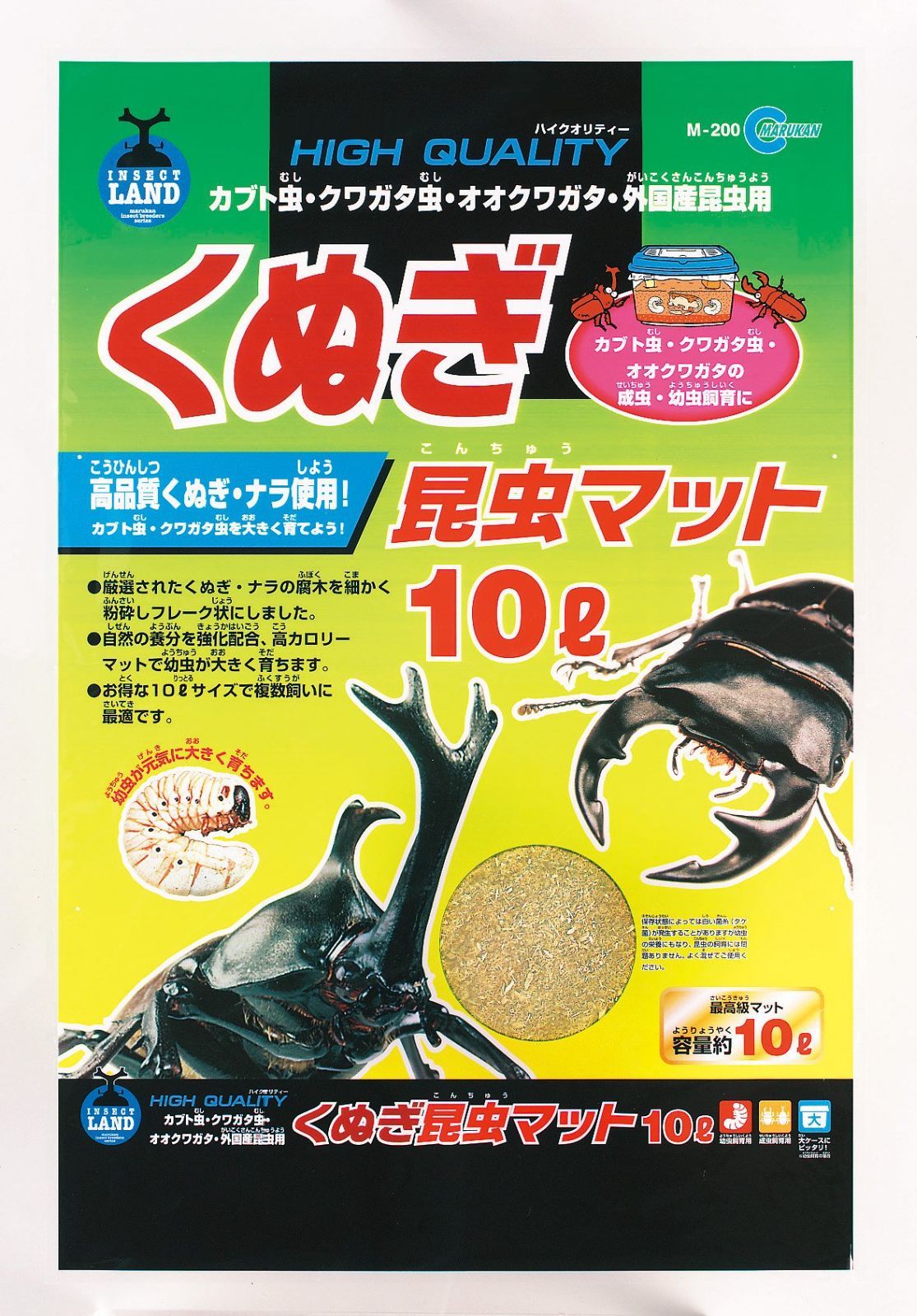 新着商品 10L くぬぎ昆虫マット M-200 マルカン