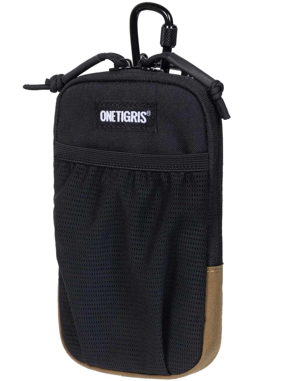 【数量限定】OneTigris スマホポーチ メンズ ベルト リュック 取り付け スマホ クポーチ アウトドア 登山 作業用 iphone 15 14 13 12 plus pro max Sony Galaxy Samsung スマートフォン 対応 ブラック