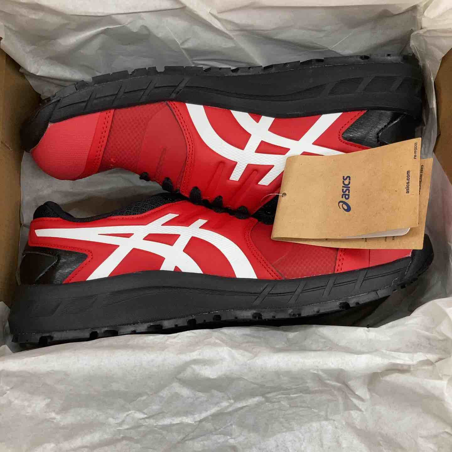 アシックス CP113 ウィンジョブ クラシックレッド×ホワイト 31.0cm 1273A055.600-31.0 アシックス ウィンジョブ CP113 (安全靴・セフティシューズ