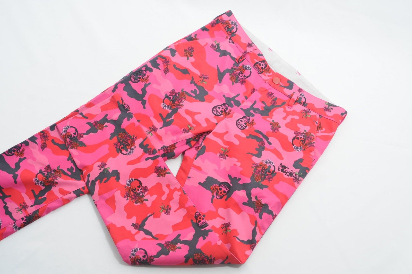 中古 メンズ ダンスウィズドラゴン DANCE WITH DRAGON パンツ 2(M) ピンク ロングパンツ カモフラ/スカル