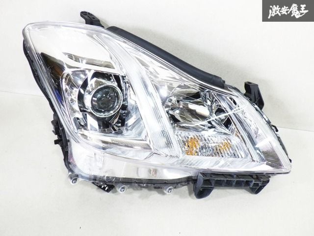 キレイ！ 点灯確認済み！！ トヨタ 純正 GRS200 GRS201 GRS204 クラウン ロイヤル 後期 HID AFS付 ヘッドライト 右側 30-341 刻印K 棚28E