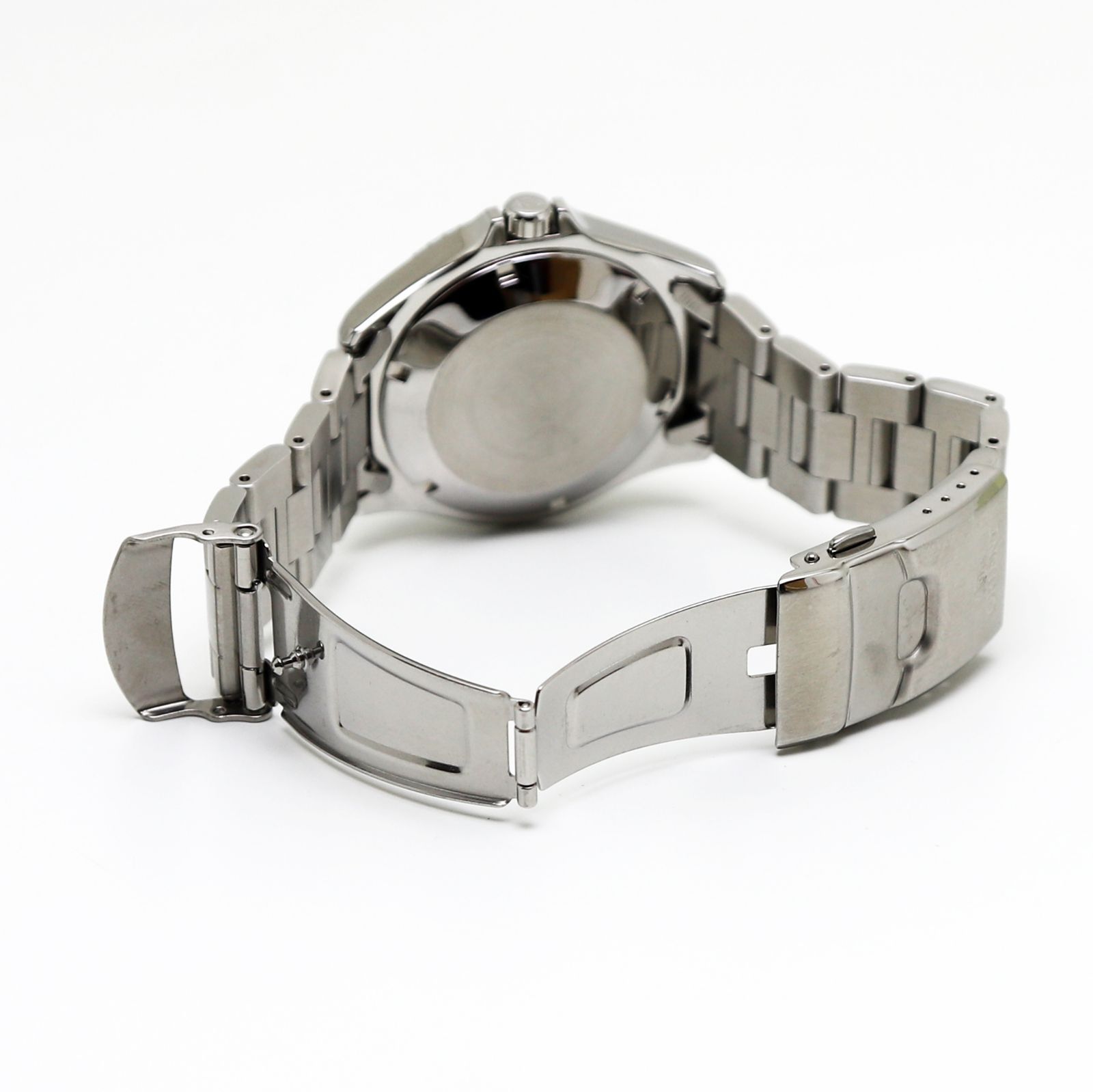 オリエント ダイバー 腕時計 デイデイト 機械式 自動巻き 黒文字