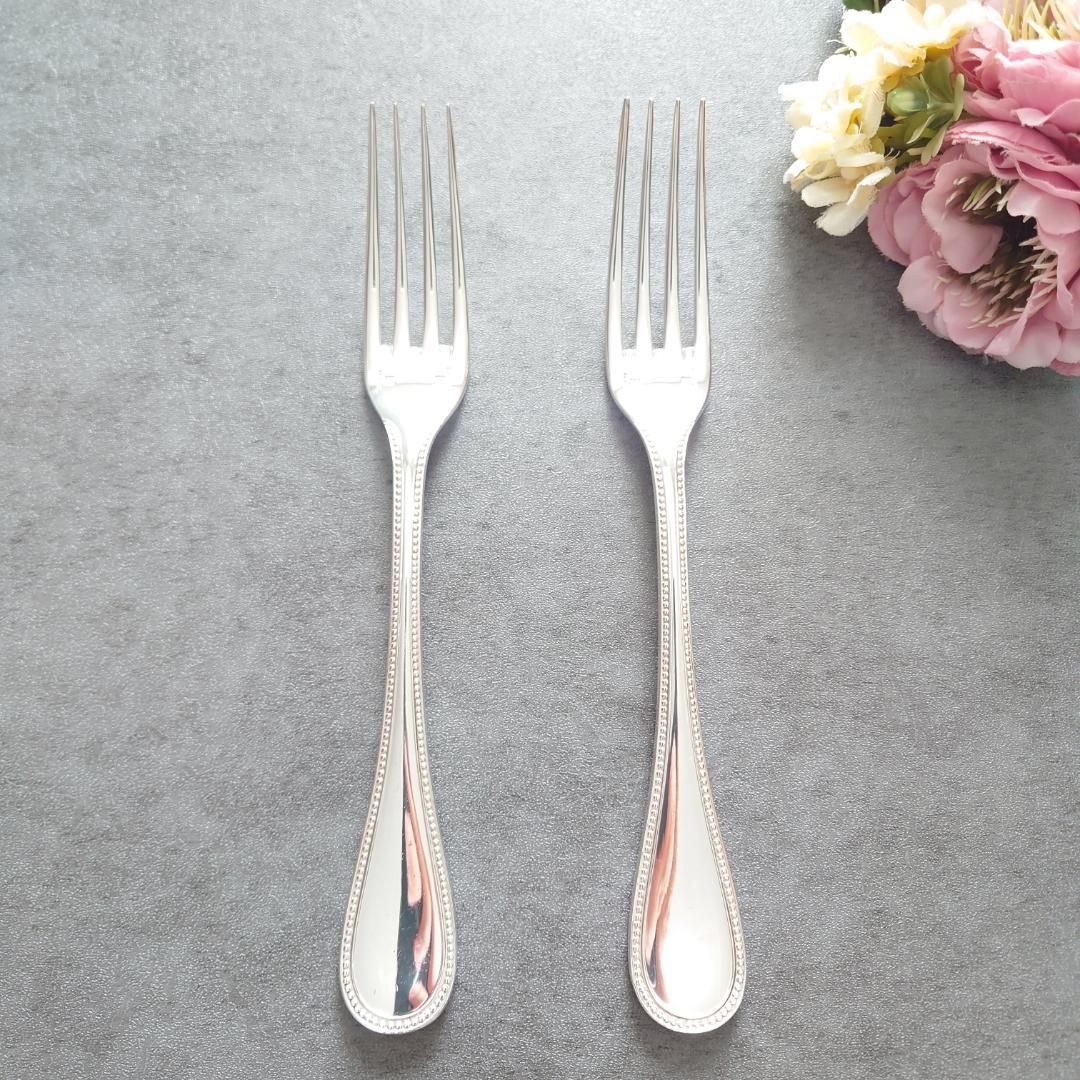 クリストフル パール スタンダードフォーク 2点