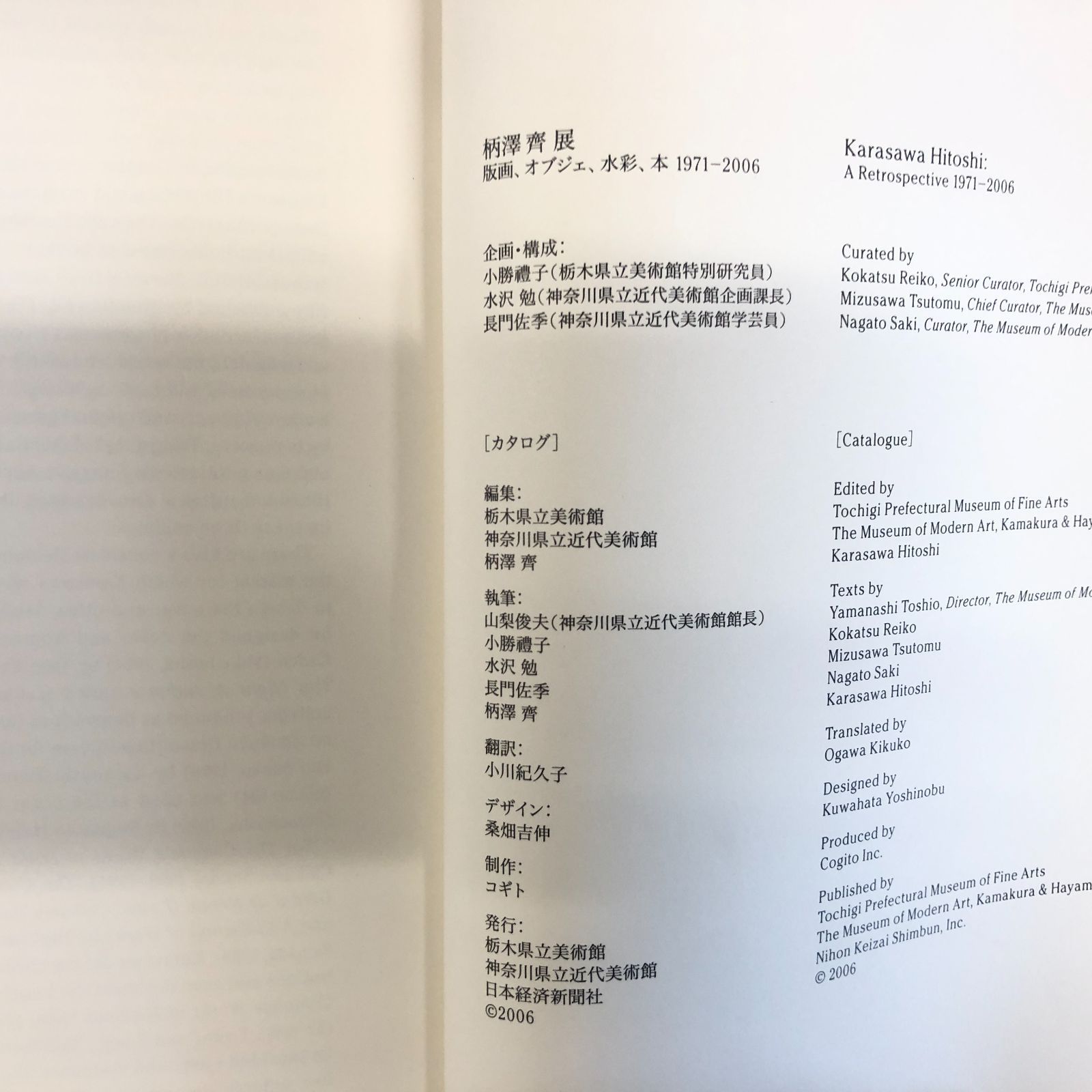 ◇[C]図録 柄澤斎展 版画、オブジェ、水彩、本 1971-2006 - メルカリ