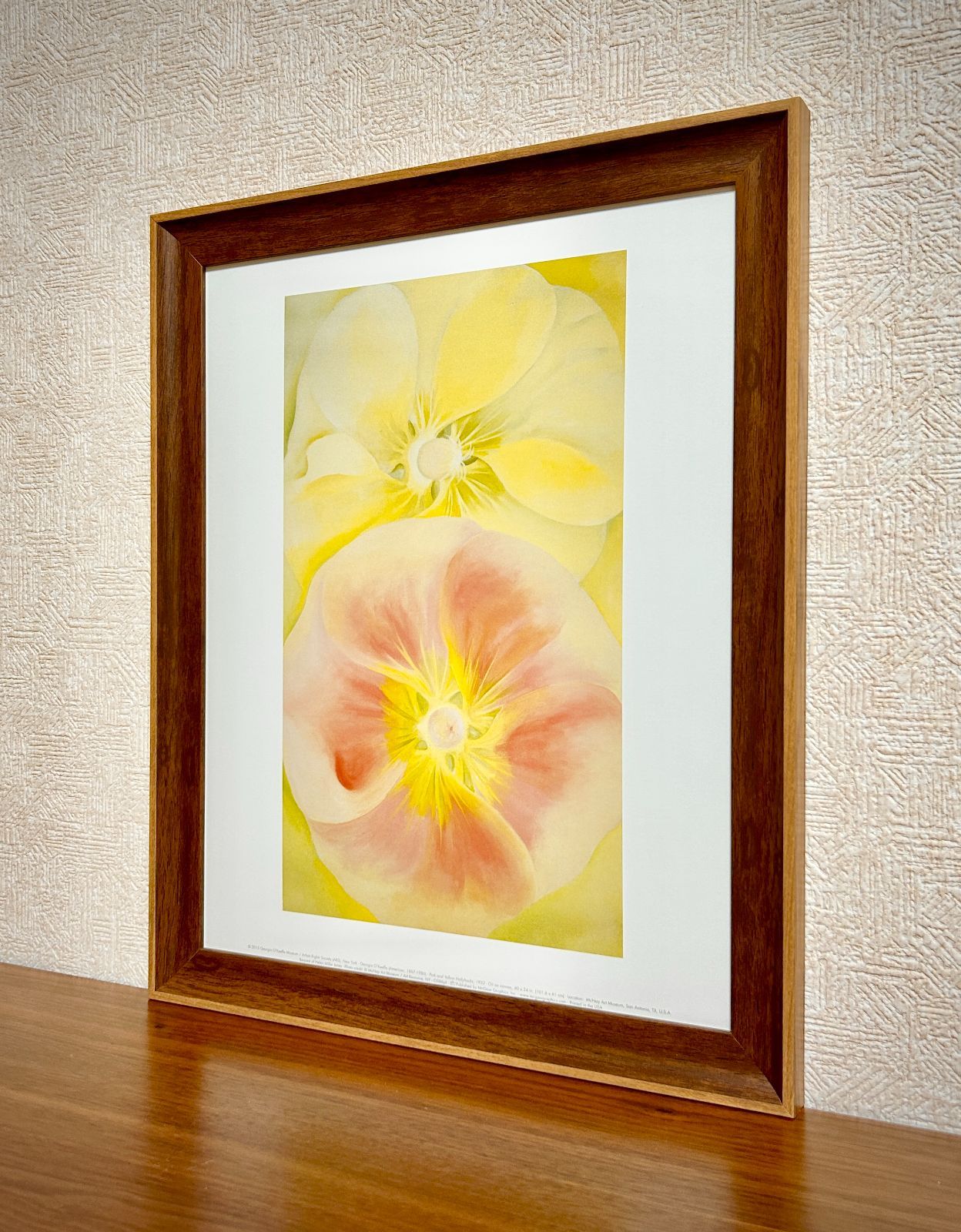 現代アート ポスター 大 ジョージア・オキーフ 花 M 新品☆額縁付アートポスター☆ジョージア・オキーフ☆O'Keeffe