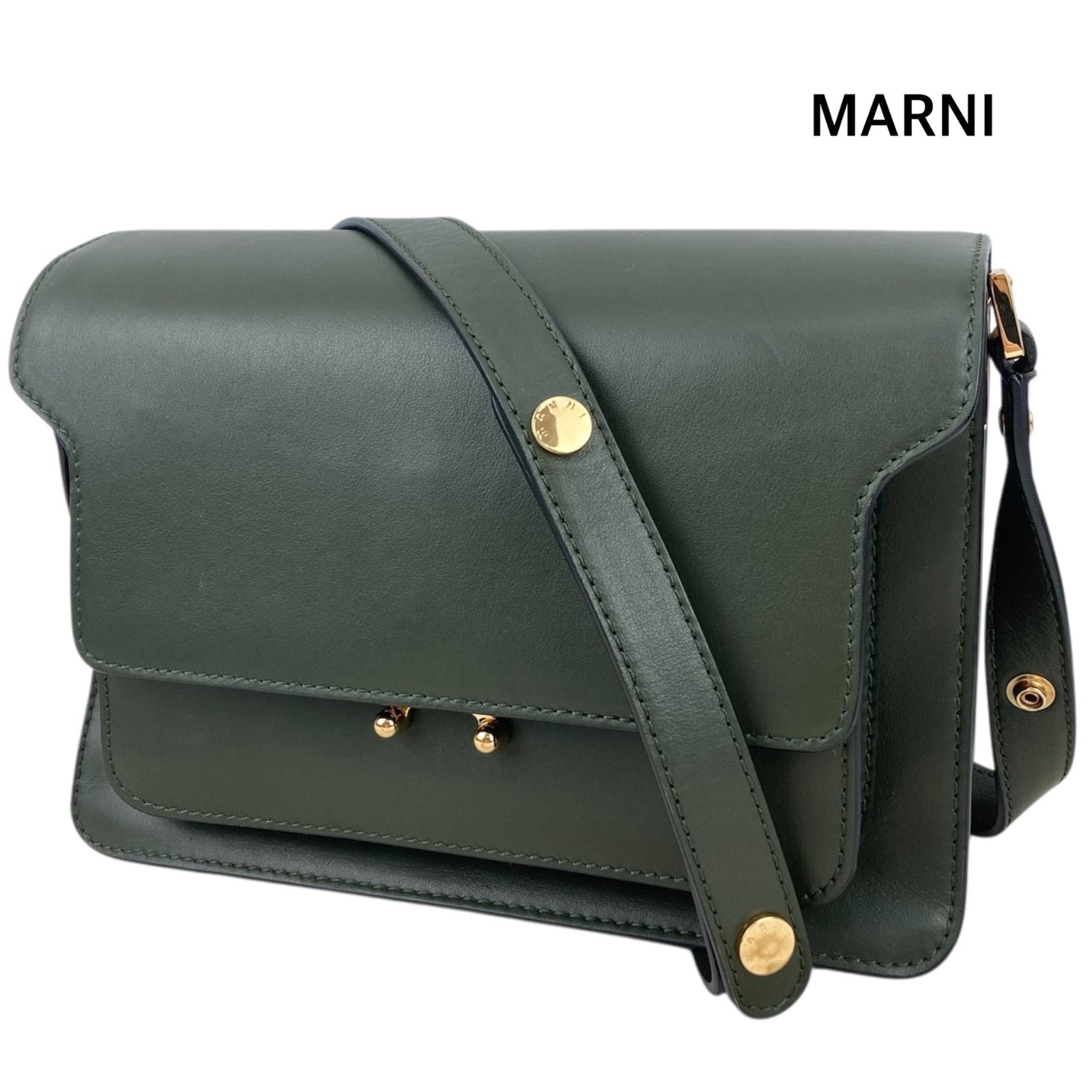 MARNI マルニ トランク ショルダーバッグ ミディアム オリーブ モス 