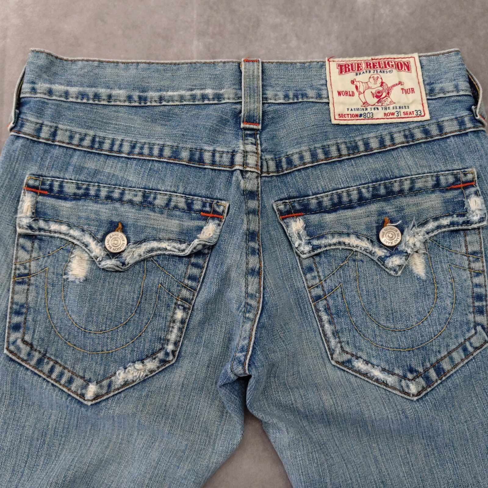 True Religion JESS デニムショートパンツ TRUE RELIGION トゥルーレリジョン レディース ショート パンツ