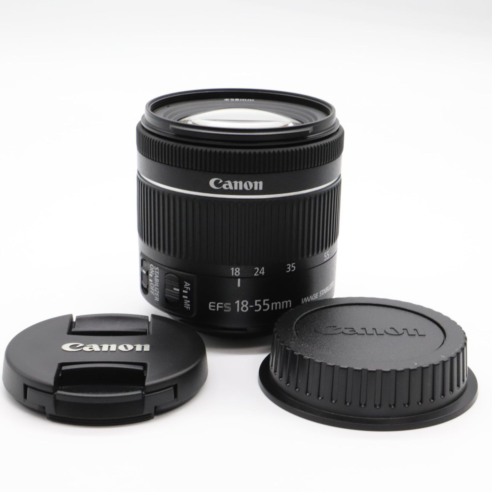 Canon 標準ズームレンズ EF-S18-55mm F4.0-5.6IS STM APS-C対応-