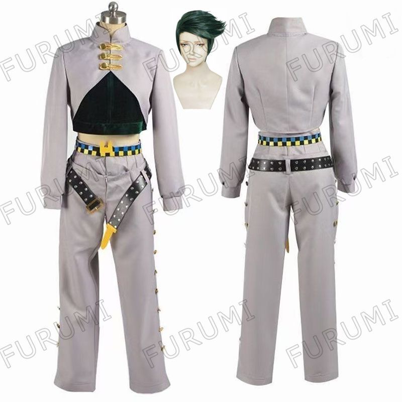 ジョジョの奇妙な冒険 岸辺 露伴 コスプレ衣装 ウィッグ付き カツラ アニメ 変装 コスチューム