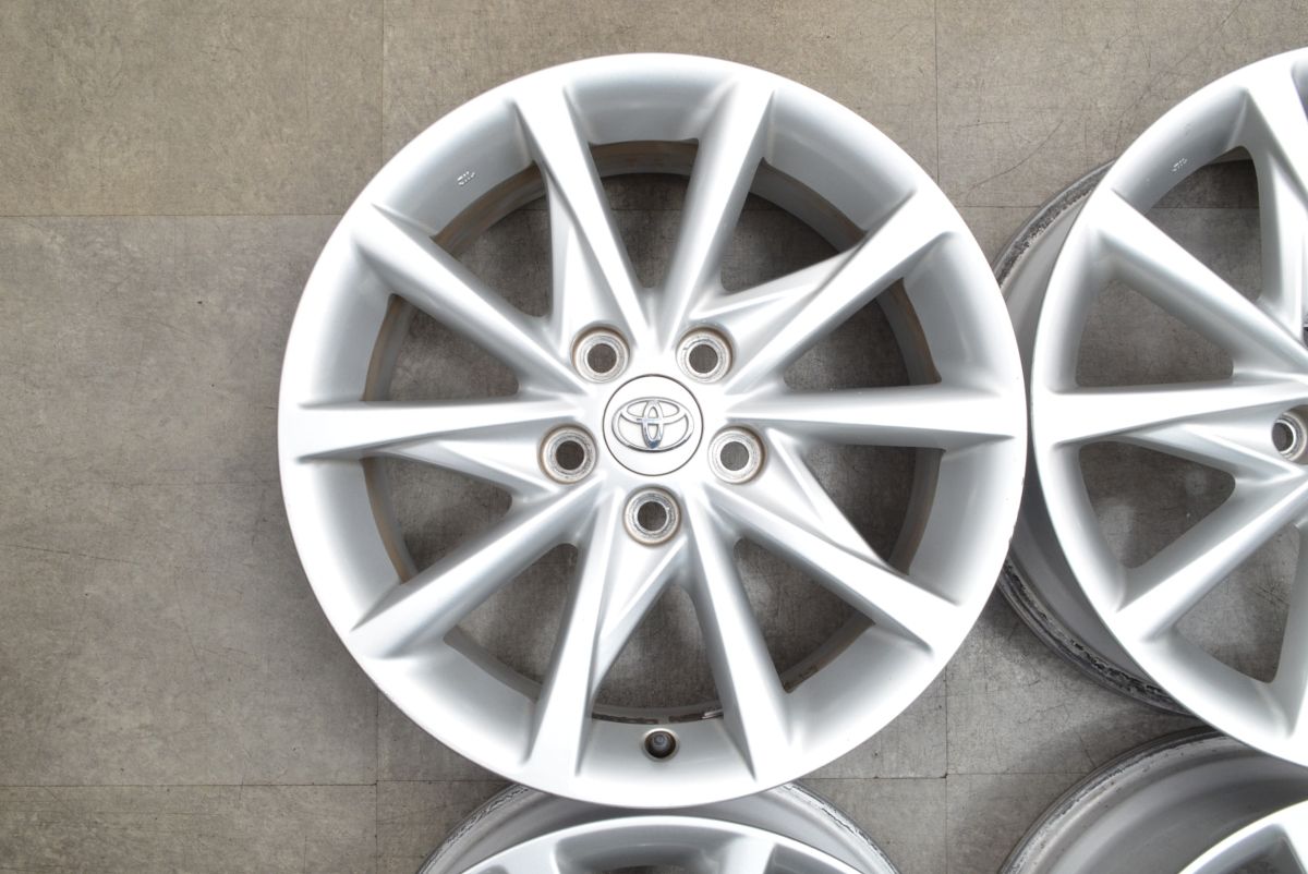 スタッドレス用等に トヨタ プリウスα 純正 17in 7J 45 PCD114.3 4本 クラウン マークX カムリ ノア ヴォクシー ヤリスクロス 流用 FFCRYSTALESIA_COM