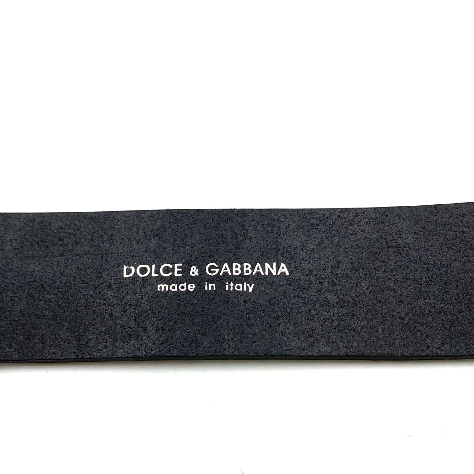 【美品】D&G ブラック ベルト 極上美品 D&G DOLCE & GABBANA ドルチェアンドガッパーナ ベルト