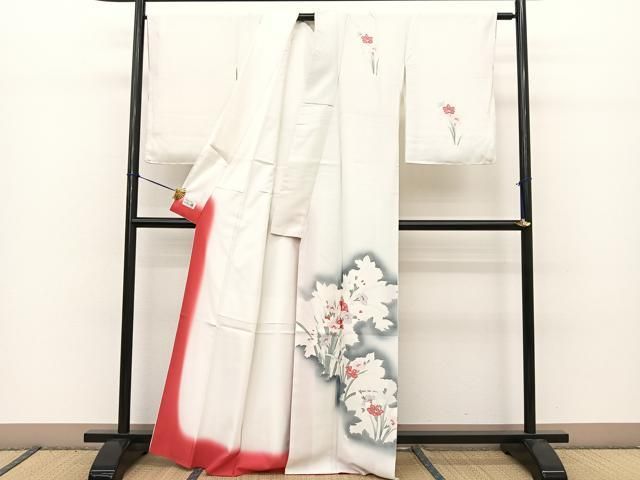 平和屋着物●洗える最高級着物　＜英＞はなぶさ謹製　訪問着　花青海波　AAAW9218zg 平和屋着物○洗える最高級着物 ＜英＞はなぶさ謹製 訪問着 花青海波