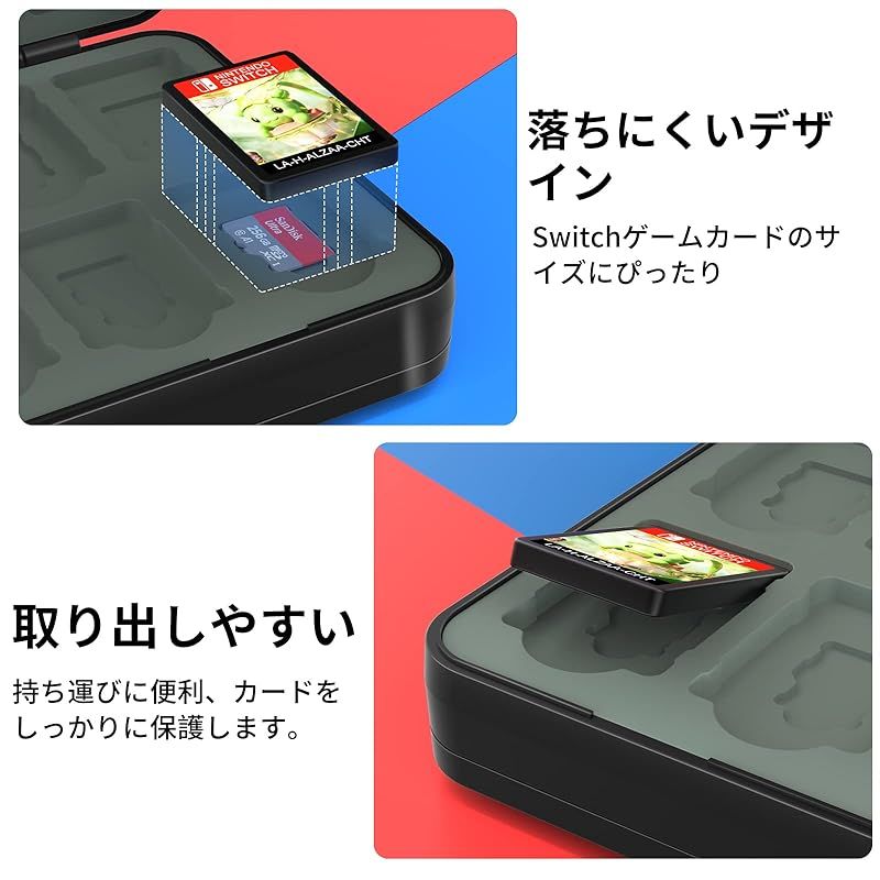 新着商品】switch ソフトケース カードケース 48枚ゲームカード