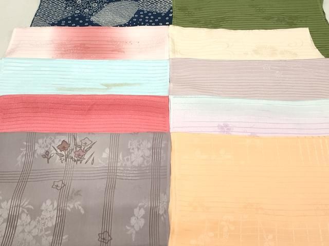 平和屋本店■夏物 和装小物 帯揚げ10枚 逸品 未使用 DZAA10541kh5