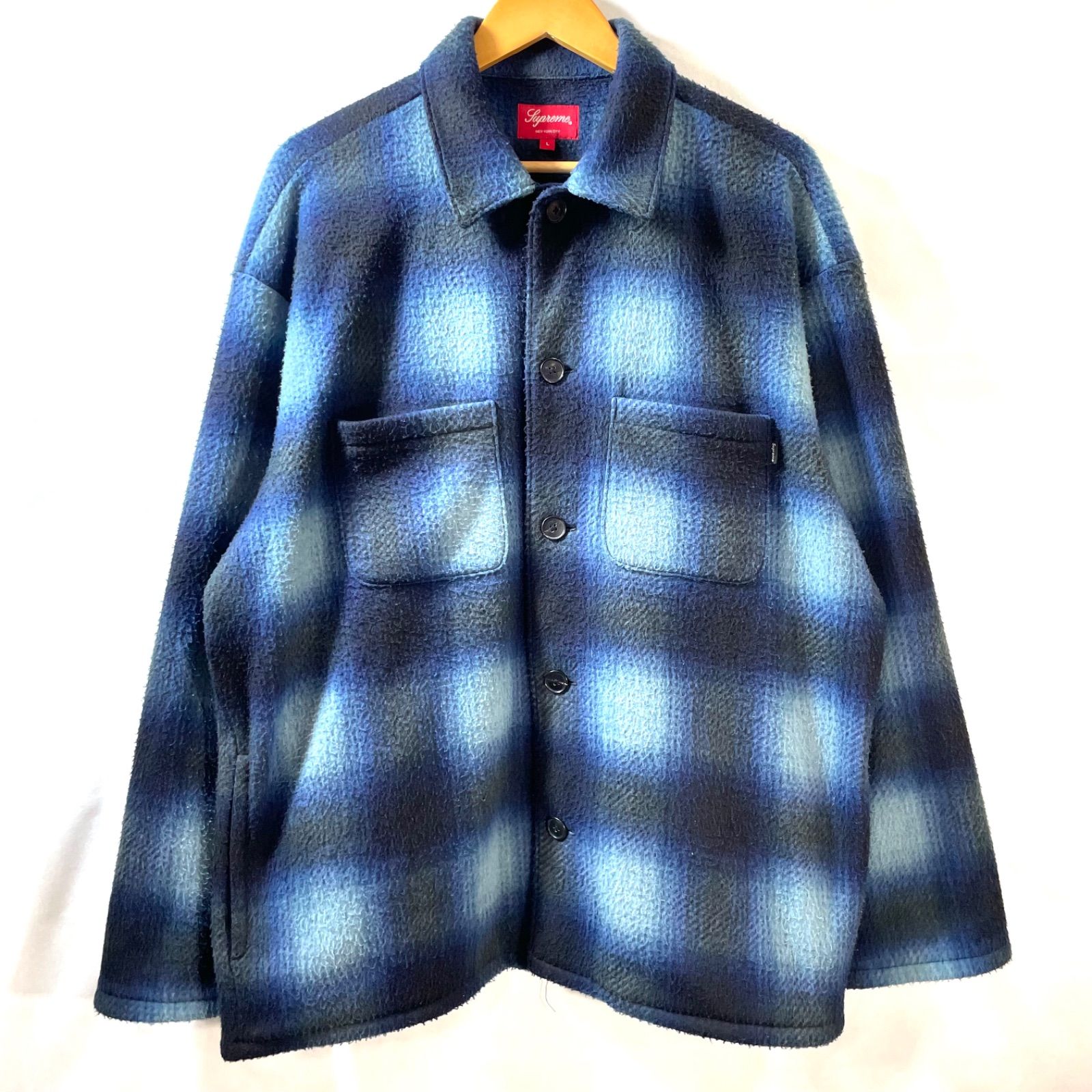 68】Supreme Shadow Plaid Fleece Shirt 20AW シュプリーム シャドウ プラッド フリース シャツ - メルカリ