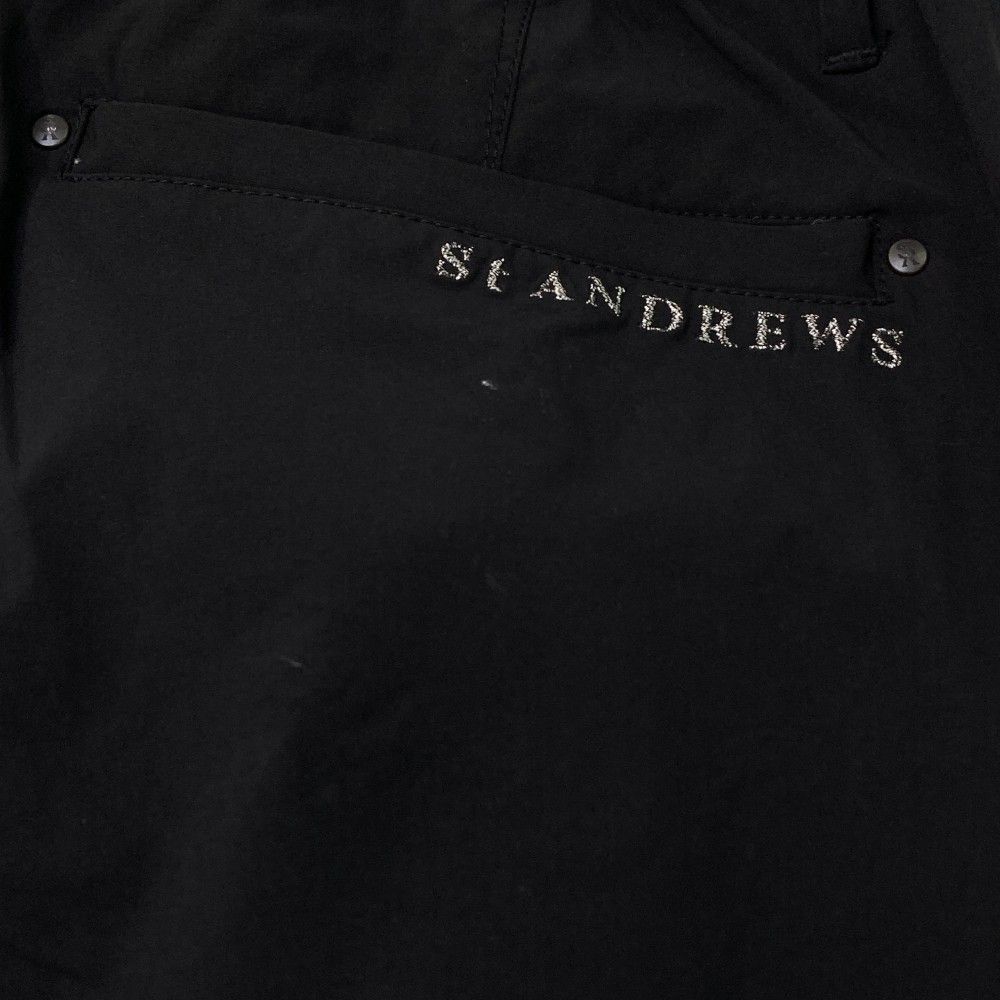 サイズ：L ST ANDREWS セントアンドリュース 2023年モデル ストレッチパンツ  ブラック系 [240101431756] ゴルフウェア メンズ ストスト ST ANDREWS セントアンドリュース 2023年モデル ストレッチ
