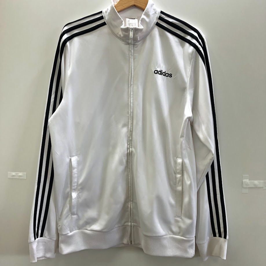 adidas - アディダス ジャージ 白×緑 Lサイズの通販 by karin's