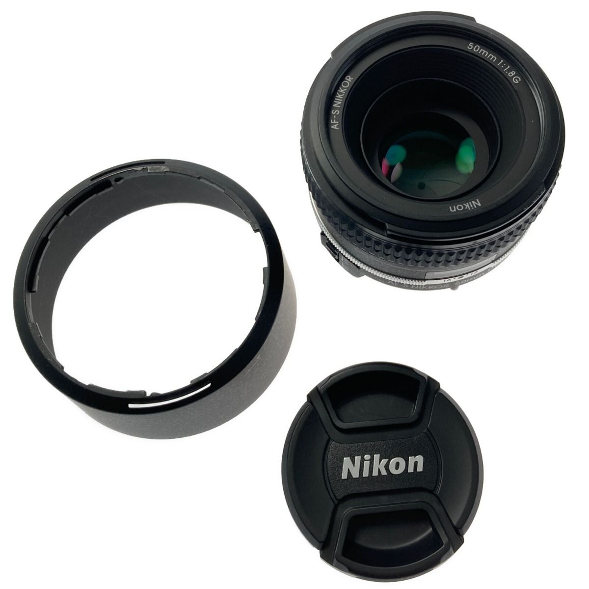 Nikon AF NIKKOR 50mm f1.8 単焦点レンズフード付き - レンズ(単焦点)