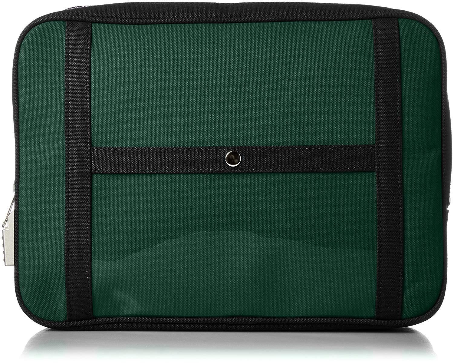 2営業日で発送 SANEI 帆布メール用ポーチ LL SED-1錠付 モスグリーン