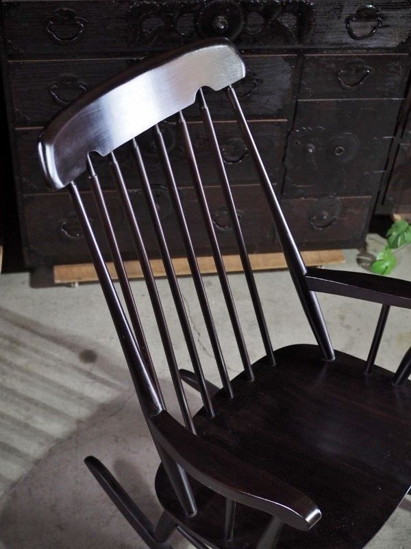 ヴィンテージロッキングチェア 昭和後期 古録展 送料無料 中古 品番