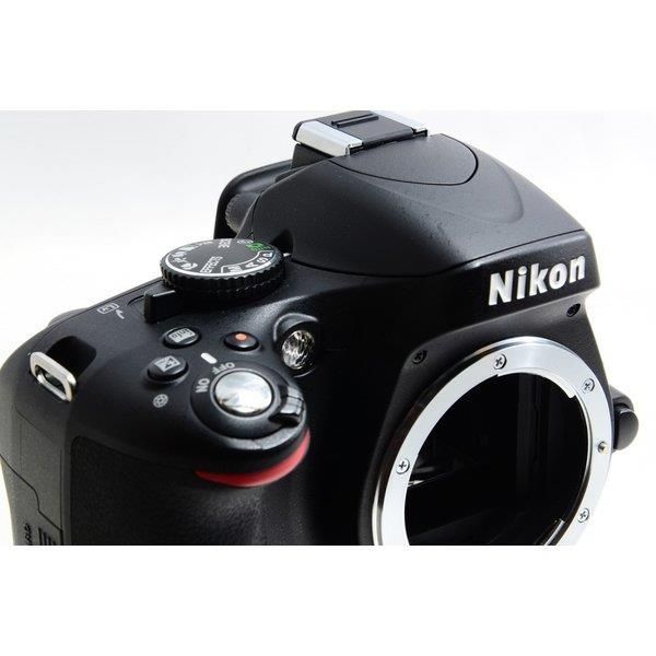 Nikonニコン D5100ストラップ付き ニコン Nikon D5100 レンズセット ブラック 美品 SDカード