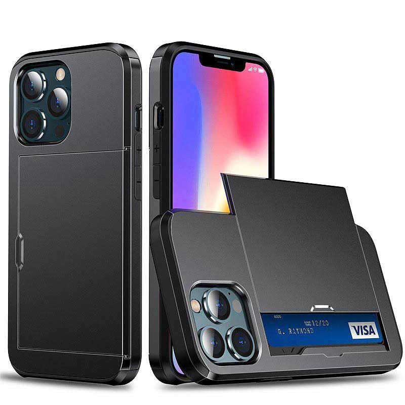 【在庫処分】iPhone15 pro 用 ケース ブラック カード収納 耐衝撃 超薄 指紋防止 アイフォン15 pro 用 カバー Black スマホケース cs105