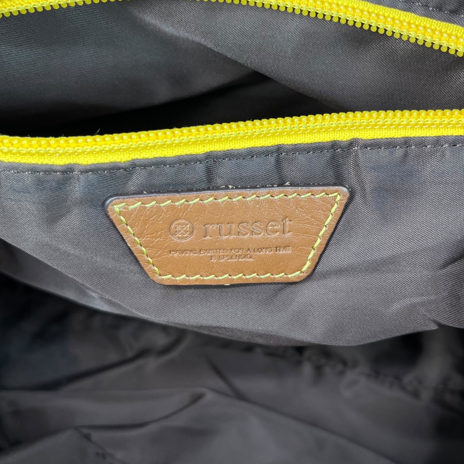 良品】russet ラシット トートバッグ レディース 紺色 ネイビー 