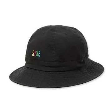 SY32 by SWEET YEARS エスワイサーティトゥ EMBROIDERY MINI LOGO BUCKET HAT 帽子　ハット　ブラック　L/XLサイズ