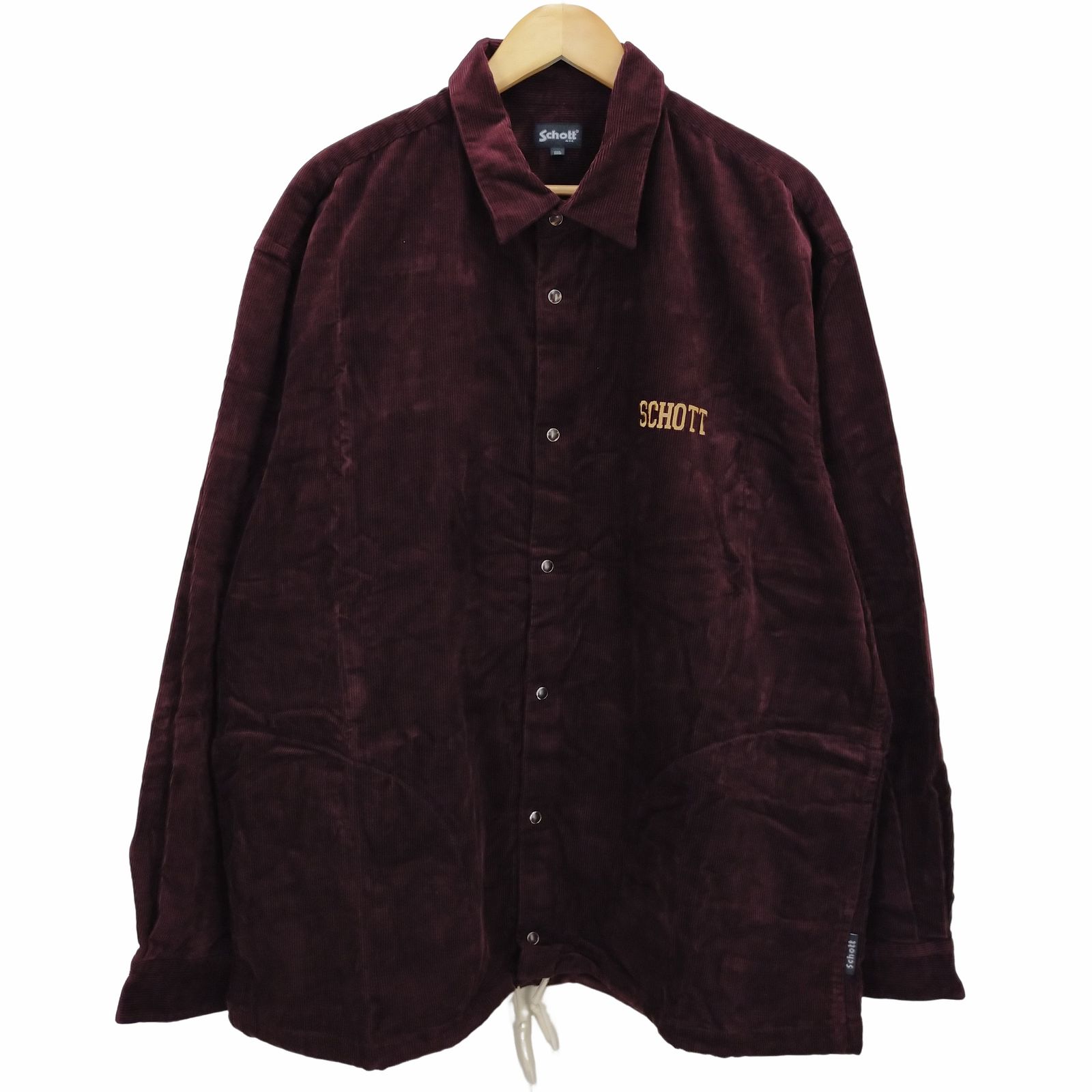 ショット Schott ロゴ刺繍 コーデュロイジャケット メンズ  2xl