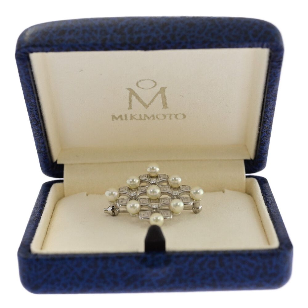 MIKIMOTO ミキモト アコヤ・ベビー ダイヤモンド モチーフ・アコヤ真珠