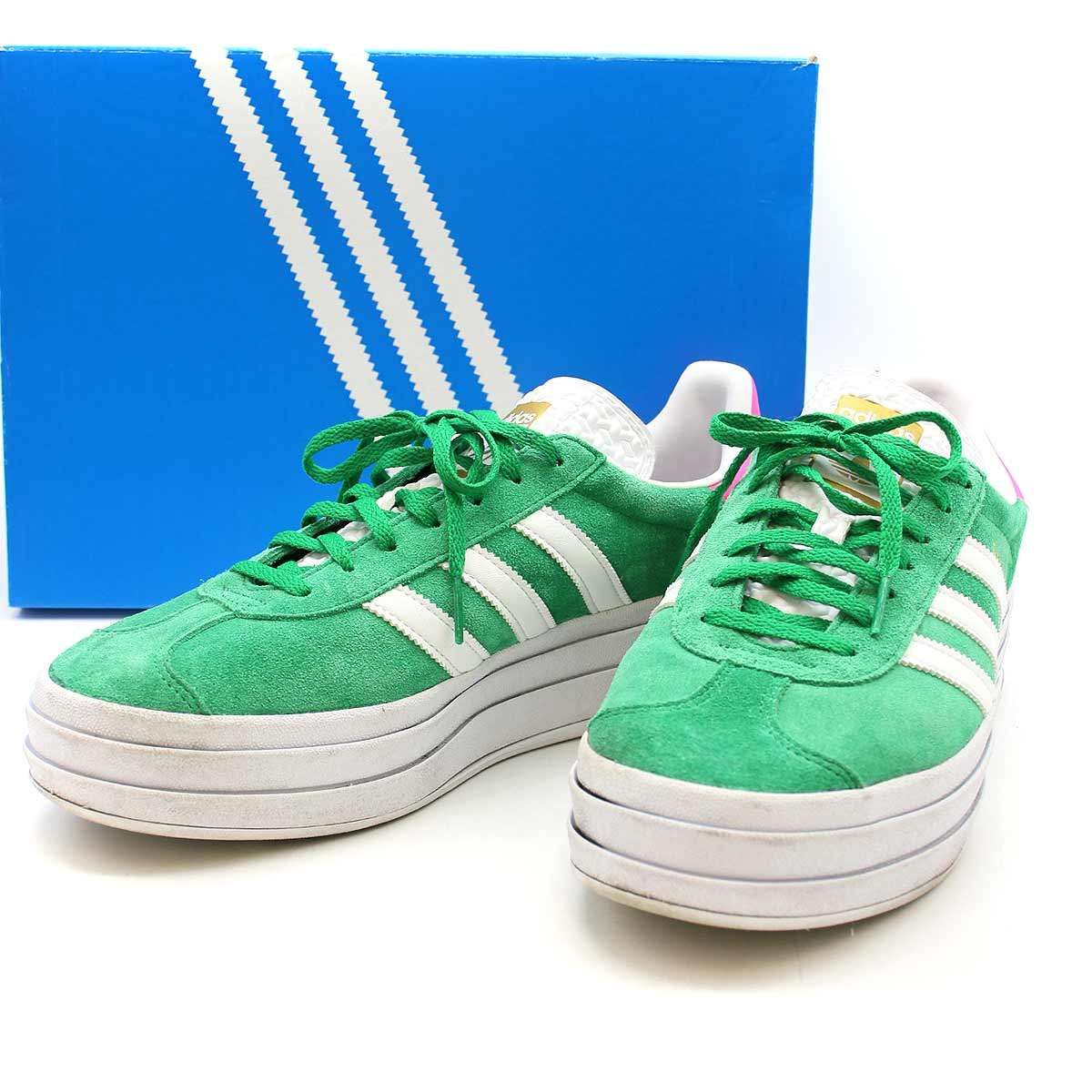 adidas アディダス GAZELLE BOLD スニーカー グリーン 27.5cm IG3136 