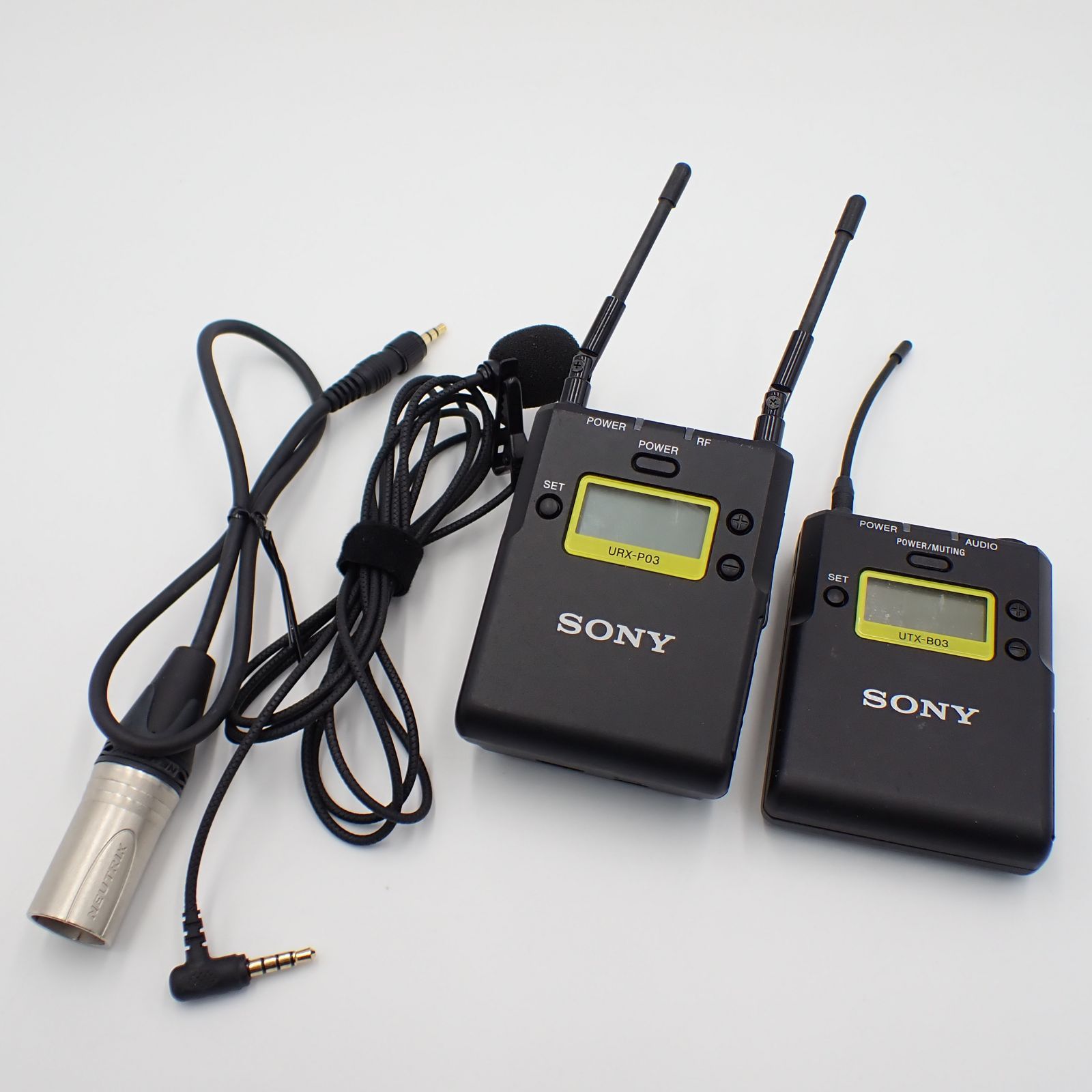 SONYソニー　ワイヤレスピンマイクUTX-B03 URX-P03 セット Sony URX-P03 & UTX-B03 4639272050794| eBay
