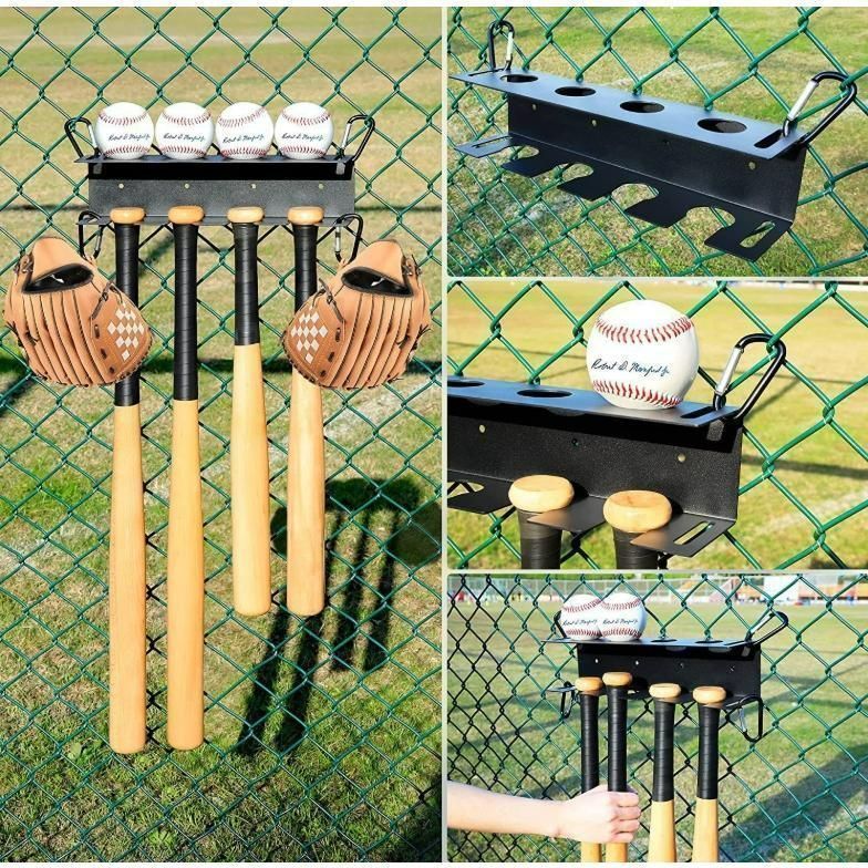 バットスタンド 野球バットラック 野球ホルダー 壁掛け グローブ