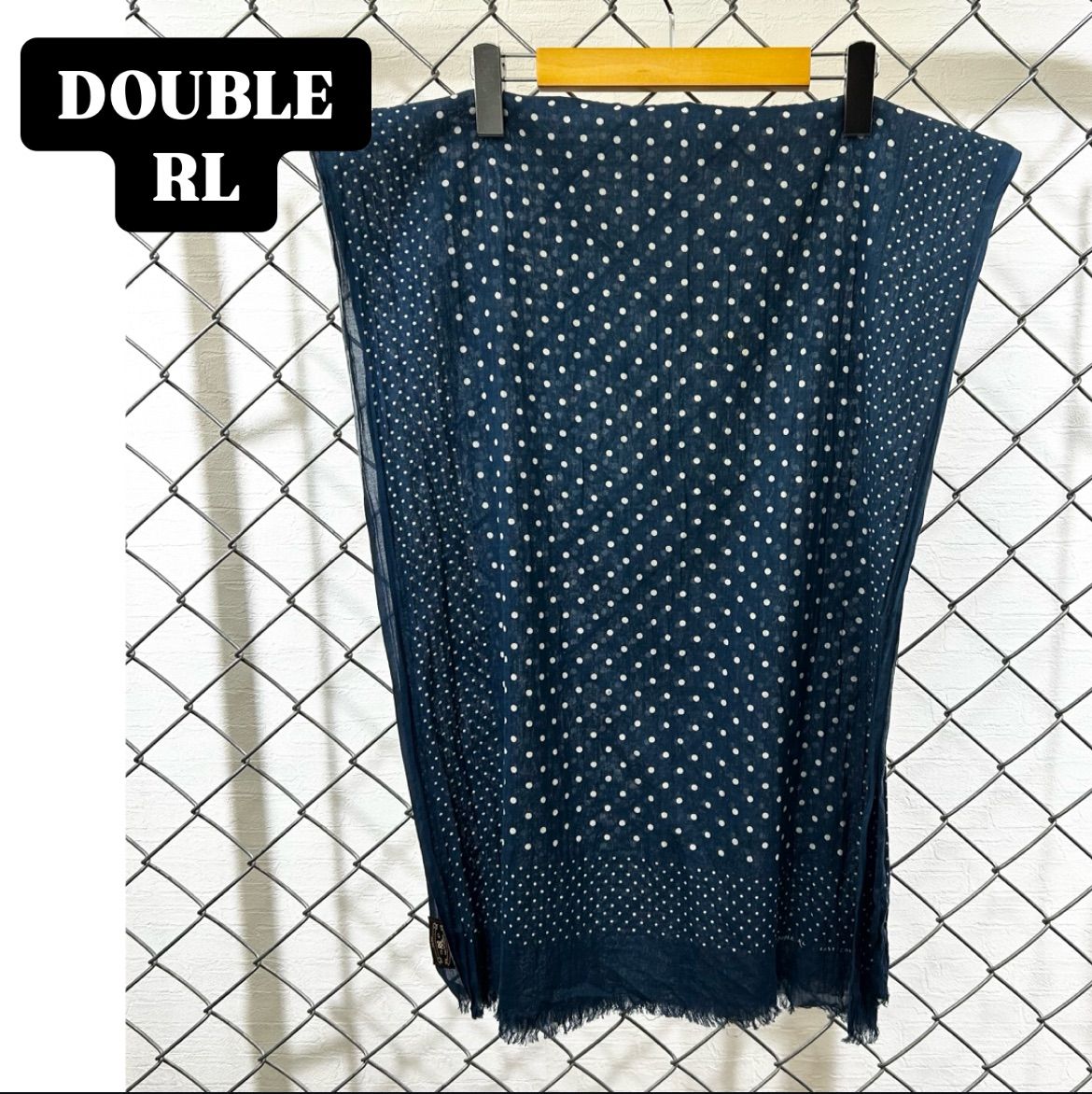 ¥46200 新品　ジョニーデップ着用　ハンドウーブンインディゴストール　RRL 46200 新品 ジョニーデップ着用 ハンドウーブンインディゴストール RRL