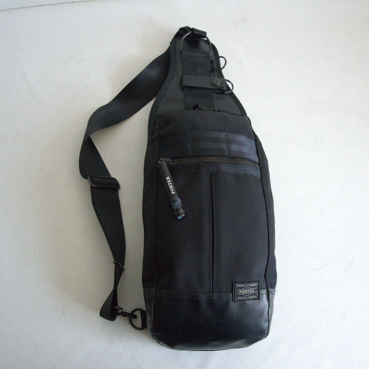 PORTER ヒート スリングショルダー ポーター ブラック ボディバッグ HEAT BAG 25060066