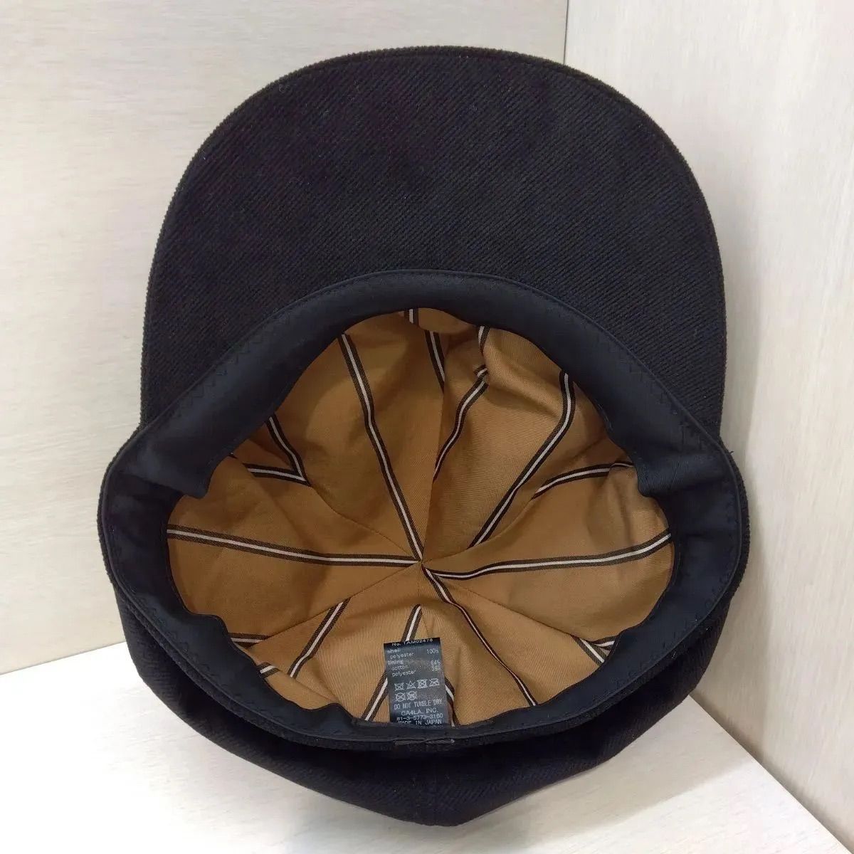 CA4LA カシラ コーデュロイキャスケット 帽子 ブラック 黒 NO TAMO2483