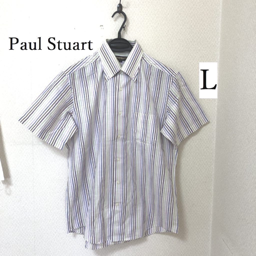 Paul Stuart ポールスチュアート メンズ ボタンダウン シャツ 半袖